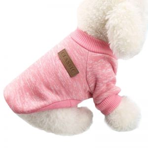 Pet Li ציוד ואביזרים לכלב בגדים לכלב Dog Clothes Warm Puppy Outfit Pet Jacket Coat Winter Dog Clothes Soft Sweater Clothing