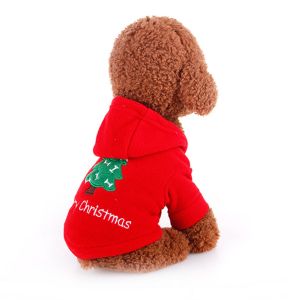 Pet Li ציוד ואביזרים לכלב בגדים לכלב Cute Pet Dog Cat Christmas Coat Clothes Jacket Costume Winter Warmer Apparel