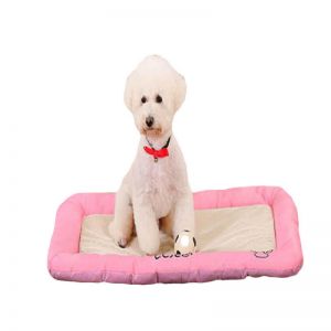 Pet Li ציוד ואביזרים לכלב בגדים לכלב Pet Dog Beds Anti-bite Ice Silk Mesh Cloth Dog Cat Bed House Kennel Nest Pet Bed  Dogs Cushion