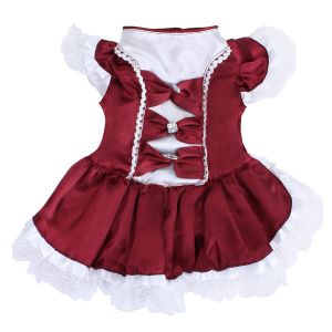 Pet Li ציוד ואביזרים לכלב בגדים לכלב Lovely Dog Dress Puppy Wedding Dress Formal Dress Doggy Skirt Dog Clothes