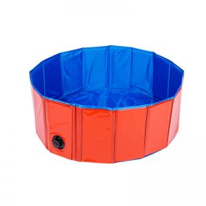 Pet Li ציוד ואביזרים לכלב בגדים לכלב Foldable Dog Pool Pet Bath Inflatable Swimming Tub Collapsible Bathing Pool for Dogs Cats Kids Portable Durable PVC Composite Clot