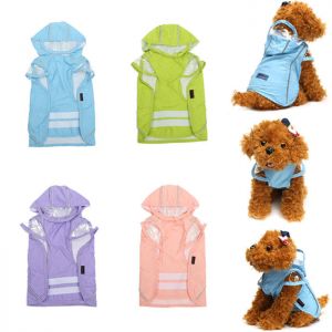 Pet Li ציוד ואביזרים לכלב בגדים לכלב  Pet Dog Puppy Cat Outdooors Hooded Rain Coat Waterproof Clothes Dog Coat Jacket Apparel