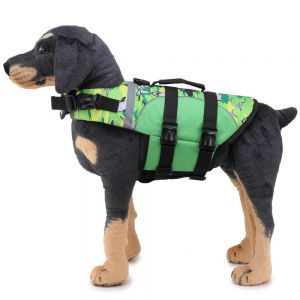 Pet Li ציוד ואביזרים לכלב בגדים לכלב Dog Coats Jackets Life Jacket Safety Clothes for Pet Vest Summer Saver Swimming Pet Swimsuit