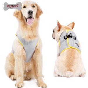 Pet Li ציוד ואביזרים לכלב קולר לכלב Doglemi Breathable Mesh Pet Cat Dog Harness Collars Puppy Cool 