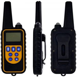 Pet Li ציוד ואביזרים לכלב קולר לכלב ZANLURE Dog Training Collar Double Shock Remote Control USB Rechargeable Waterproof Shock Electric Collar Anti Barking Device
