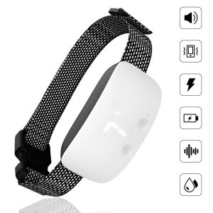 Pet Li ציוד ואביזרים לכלב קולר לכלב Smart Touch Screen USB Rechargable Dog Bark Stopper Training Collar