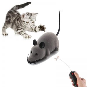 Pet Li ציוד ואביזרים לכלב צעצועים לכלב Yani Creative Pet Toys Electronic Remote Control Mouse Pet Cat Dog Toy Lifelike Funny Flocking Rat Toy
