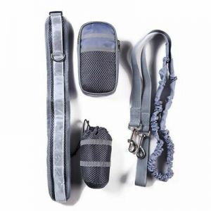 Pet Li ציוד ואביזרים לכלב רצועת ריצה לכלב    Running Dog Belt Lead Sports Walking Pet Collar Rope Waist Dogs Reflective Leash
