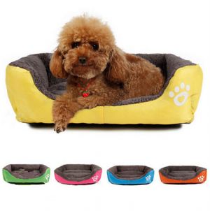 Pet Li ציוד ואביזרים לכלב מיטות לכלב M Size Dog Cat Pet Puppy Kennels Beds Mat Houses Doghouse Warm Soft Pad Blanket