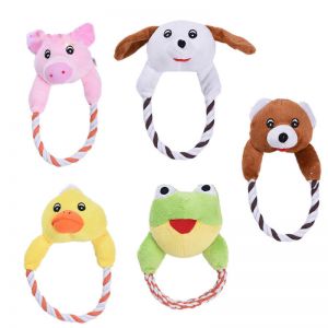 Pet Li ציוד ואביזרים לכלב צעצועים לכלב Dog Cat Toys Pets Puppy Interactive Plush Chew Squeaker Sound Toy