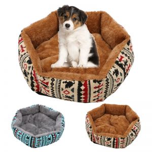 Pet Li ציוד ואביזרים לכלב מיטות לכלב 48cm Pet Dog Cat Bed Soft Cushion Winter Warm Kennel Mat Pad Blanket Gift