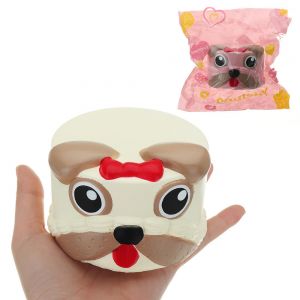 Pet Li ציוד ואביזרים לכלב צעצועים לכלב Dog Head Squishy 9*6CM Slow Rising With Packaging Collection Gift Soft Toy