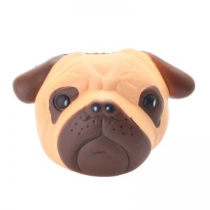 Pet Li ציוד ואביזרים לכלב צעצועים לכלב Puppy Head Slow Rising Squishy Bulldog Squeeze Soft Toy Pressure Relief Kawaii Gift
