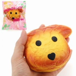 Pet Li ציוד ואביזרים לכלב צעצועים לכלב YunXin Squishy Dog Puppy Face Bread 15cm Slow Rising With Packaging Collection Gift Decor Soft Toy