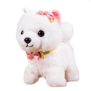Pet Li ציוד ואביזרים לכלב צעצועים לכלב Simulation Dog Plush Electric Toy Dog Girl Gift Will Call Machine Electronic Puppy Toys