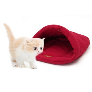Pet Li ציוד ואביזרים לכלב מיטות לכלב Pet Cat Dog Nest Bed Puppy Soft Warm Cave House Home Sleeping Bag Mat Pad S/M/L