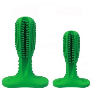 Pet Li ציוד ואביזרים לכלב צעצועים לכלב Dog Toothbrush Chew Bite Toys Natural Rubber Dental Oral Care Brush Stick Pet FDA