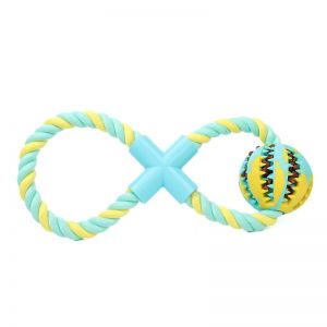 Pet Li ציוד ואביזרים לכלב צעצועים לכלב Pet Dog Chew Toys Ball Natural Rubber Clean Teeth Bite Resistant Pet