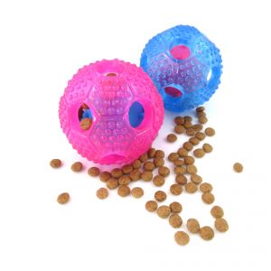 Pet Li ציוד ואביזרים לכלב צעצועים לכלב PTX121 TPR Durable Dogs Toy Leakage Food Ball Dogs Ball Teeth Cleaning Ball Chew Toy Pet Toys