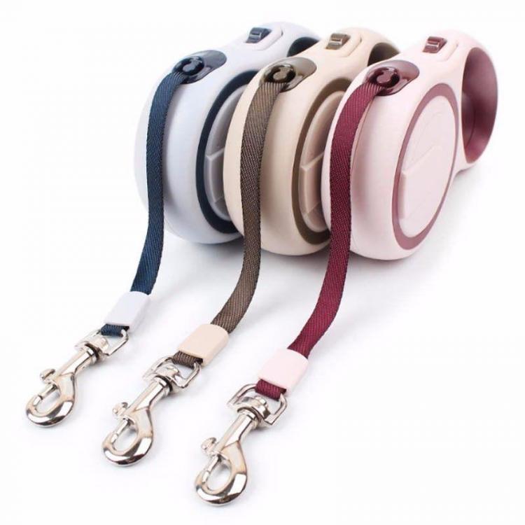 Pet Li ציוד ואביזרים לכלב רצועות אופנה לכלב 3M Extendable Retractable Pet Dog Leash Rope Adjustable Puppy Chain 15Kg 40Lbs