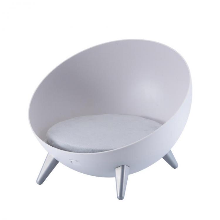 Pet Li ציוד ואביזרים לכלב מיטות לכלב Pet Kennels Creative Plastic Open Cat Dog House Hemispheric Dog Cat Sofa Soft Comfortable Cat Bed