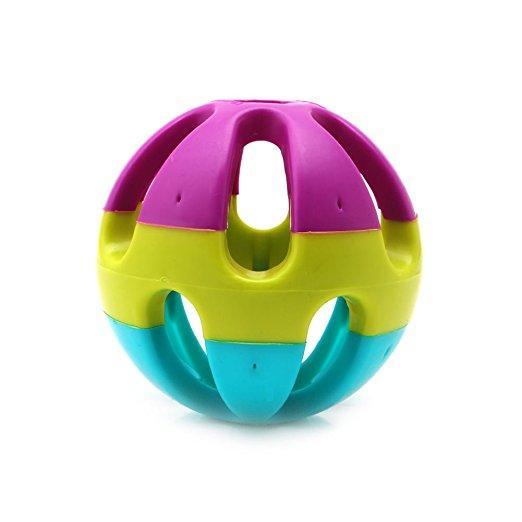 Pet Li ציוד ואביזרים לכלב צעצועים לכלב Yani DCT-7 ABS Plastic Dog Toy Happy Jingle Bell Ball Chewing Ball  Funny Pet Interactive Fetch Play