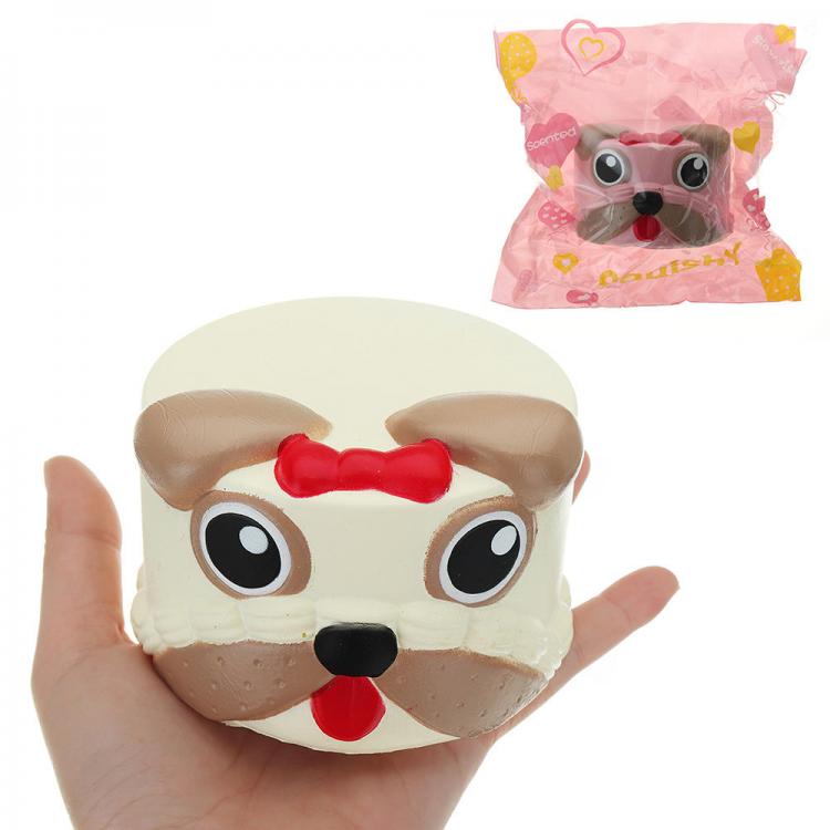 Pet Li ציוד ואביזרים לכלב צעצועים לכלב Dog Head Squishy 9*6CM Slow Rising With Packaging Collection Gift Soft Toy