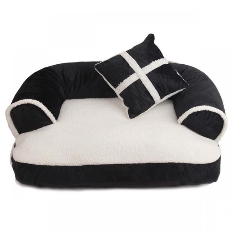 Pet Li ציוד ואביזרים לכלב מיטות לכלב S/M/L Soft PP Cotton Pet Bed Sofa Dog Puppy Winter Warm Mat Kennel Cat Litter Pet Supplies With Pillow