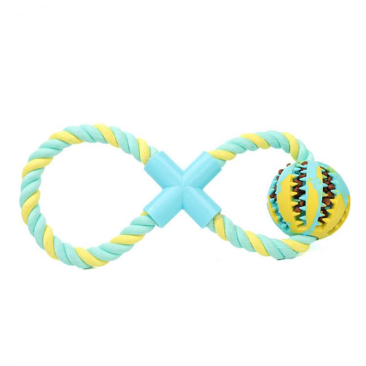 Pet Li ציוד ואביזרים לכלב צעצועים לכלב Pet Dog Chew Toys Ball Natural Rubber Clean Teeth Bite Resistant Pet